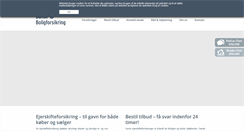 Desktop Screenshot of danskboligforsikring.dk